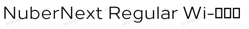 NuberNext Regular Wi字体转换
